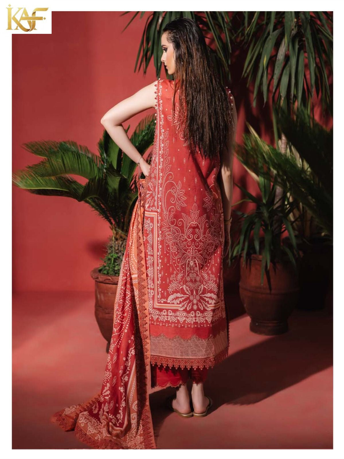 Royal Rawa Vol 1 Kaf Mix Cotton Karachi Salwar Suits Supplier Gujarat