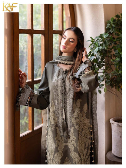 Royal Rawa Vol 1 Kaf Mix Cotton Karachi Salwar Suits Supplier Gujarat