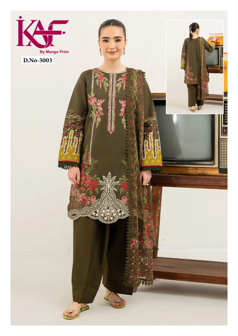 Royal Rawa Vol 3 Kaf Cotton Karachi Salwar Suits Supplier