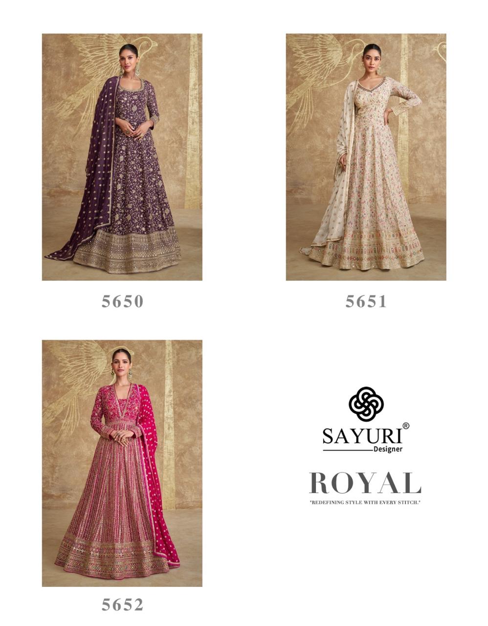Royal Sayuri Georgette Gown Dupatta Set Exporter Gujarat