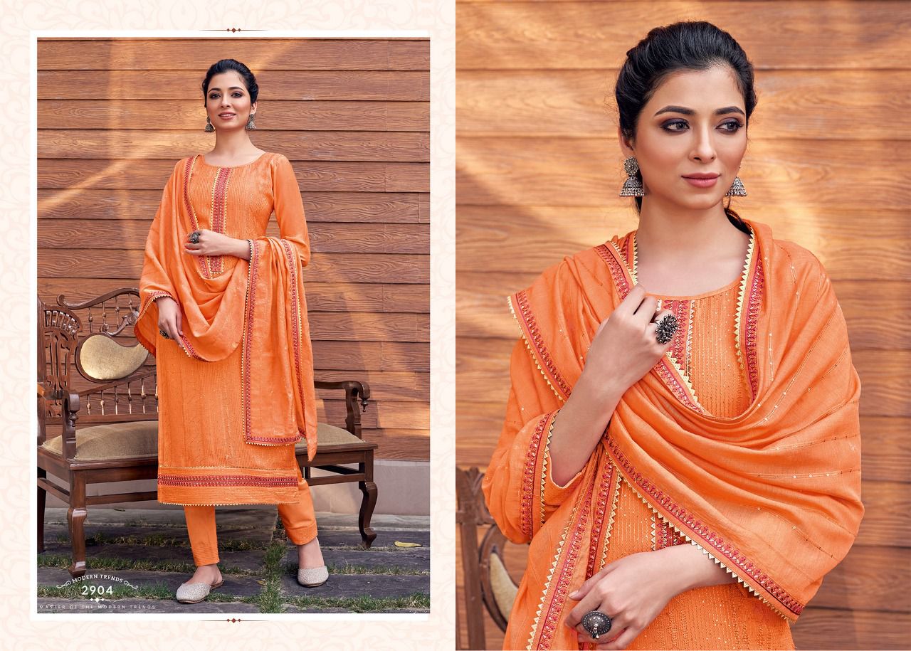 Royal Touch Vol 4 Rangoon Muslin Readymade Pant Style Suits Manufacturer India