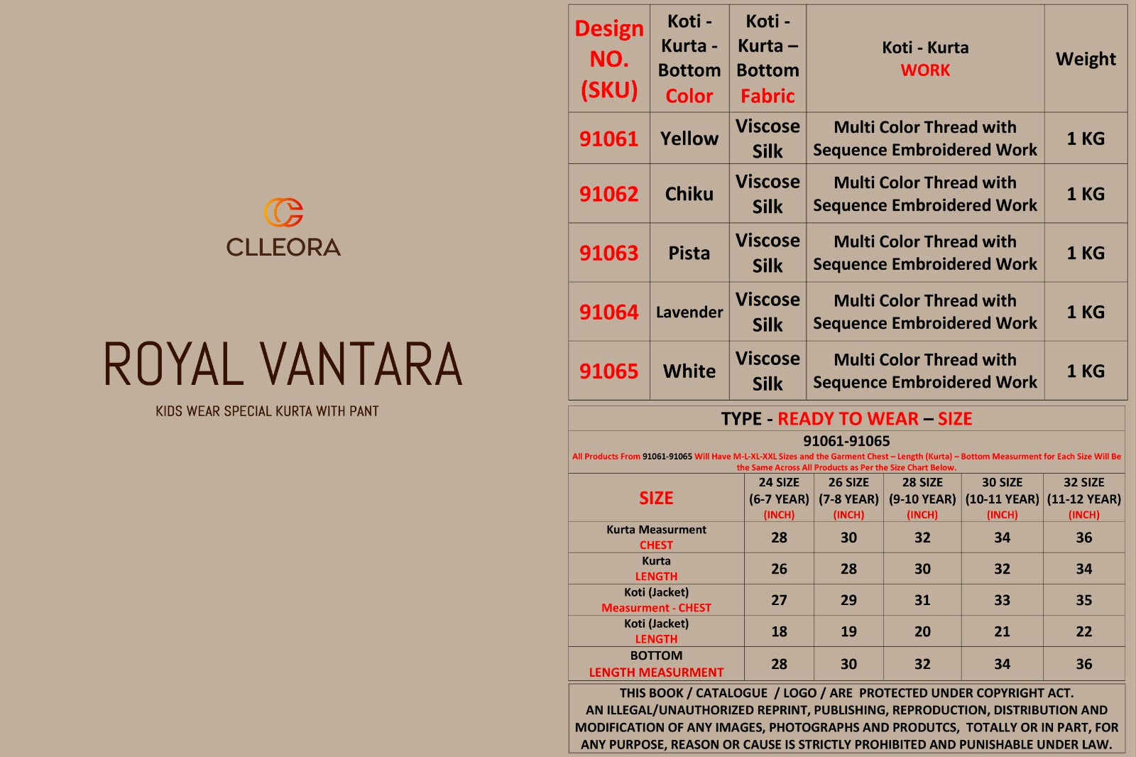 Royal Vantara With Koti Clleora Viscose Silk Boys Kurta Pyjama Exporter India