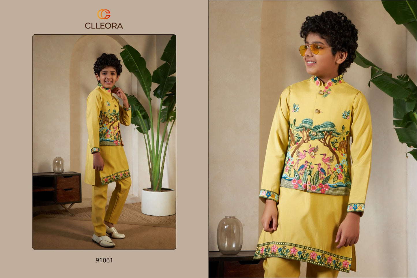 Royal Vantara With Koti Clleora Viscose Silk Boys Kurta Pyjama Exporter India