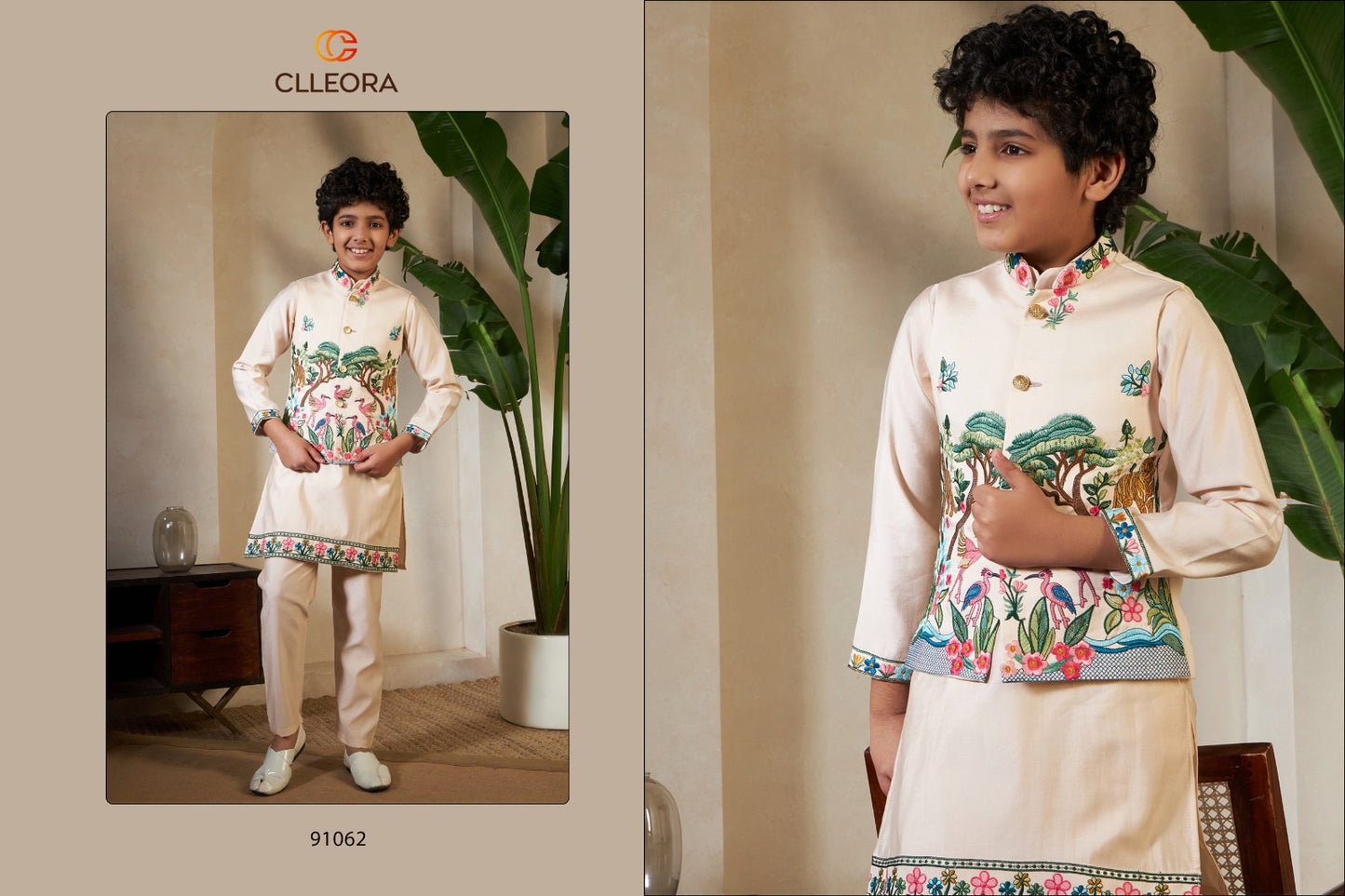 Royal Vantara With Koti Clleora Viscose Silk Boys Kurta Pyjama Exporter India