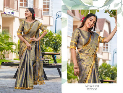 Royalika 50001-50010 Sethnic Silk Sarees Wholesale