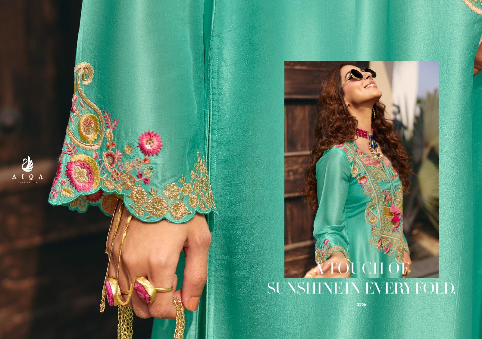 Roza Aiqa Bemberg Pakistani Salwar Suits Supplier