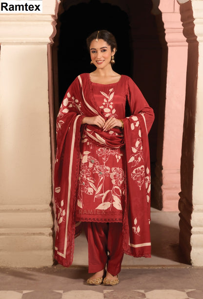 Roza Elite Ramtex Muslin Pant Style Suits Exporter Gujarat