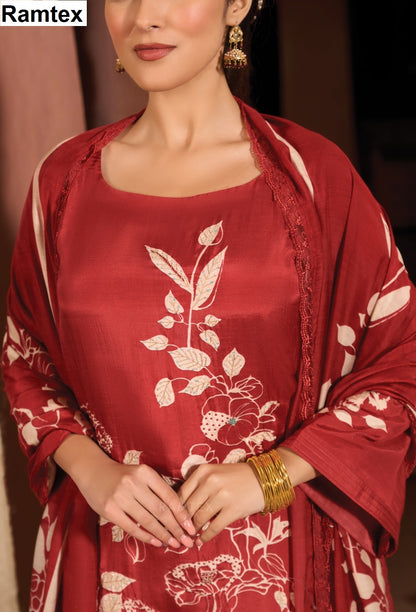 Roza Elite Ramtex Muslin Pant Style Suits Exporter Gujarat