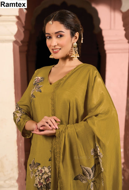 Roza Elite Ramtex Muslin Pant Style Suits Exporter Gujarat
