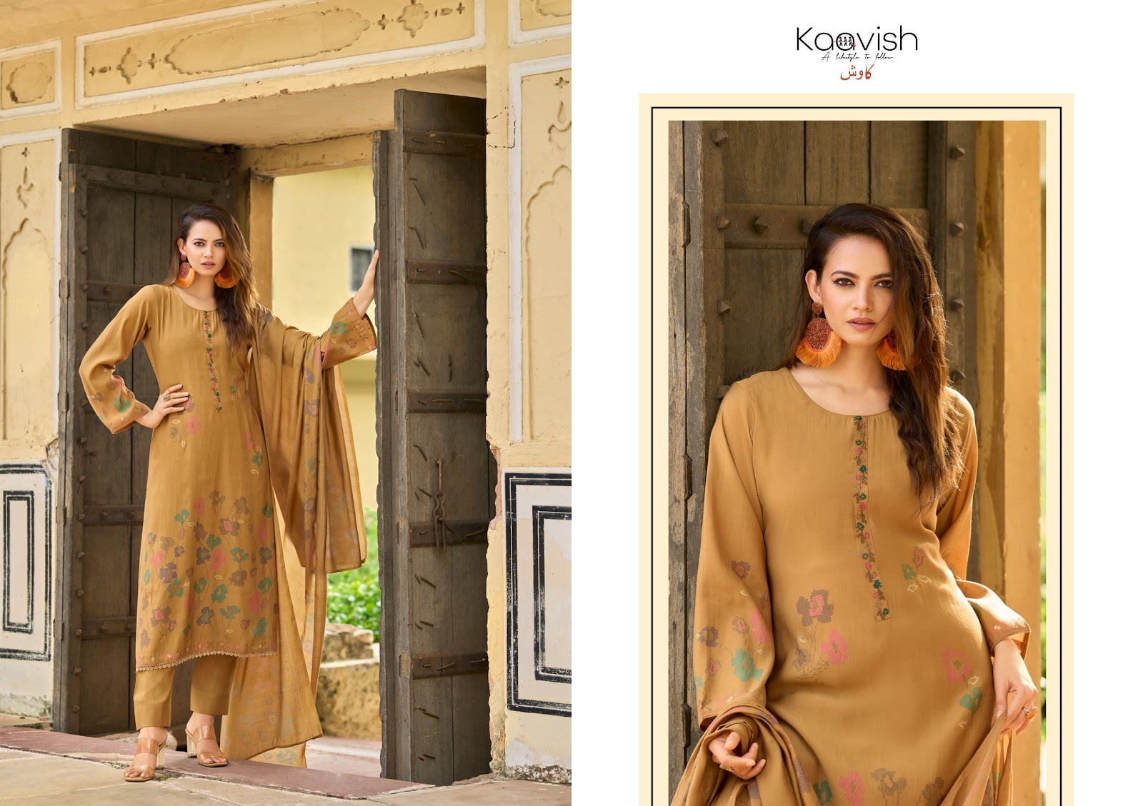 Roza Kaavish Pure Muslin Pant Style Suits Manufacturer Gujarat