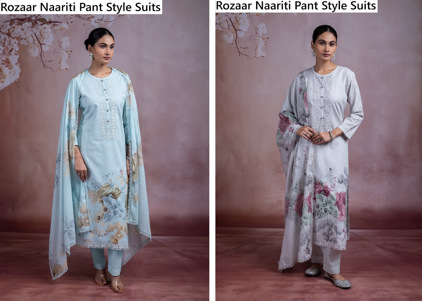 Rozaar Naariti Cotton Pant Style Suits Supplier India