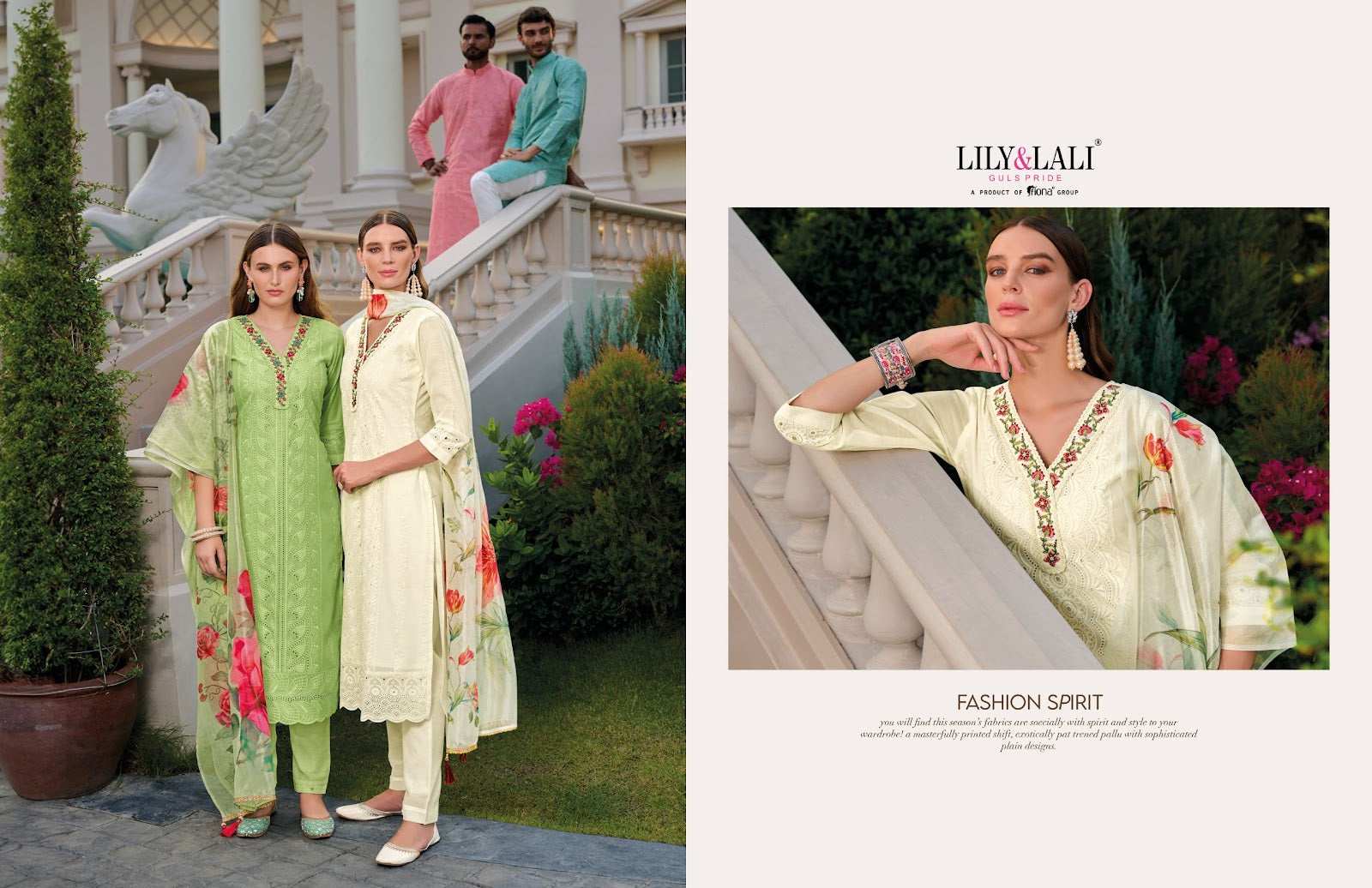 Rozan Lily Lali Chanderi Readymade Pant Style Suits