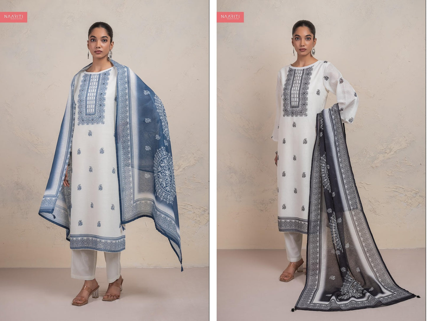 Roze 4959 Naariti Linen Pant Style Suits Wholesaler India