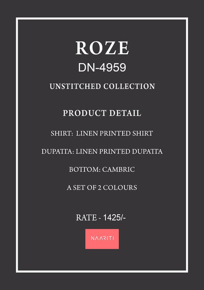 Roze 4959 Naariti Linen Pant Style Suits Wholesaler India