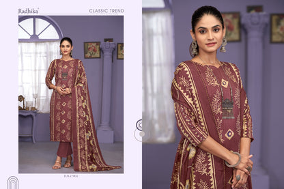 Rozina Radhika Fashion Sumyra Pashmina Suits Wholesaler Ahmedabad