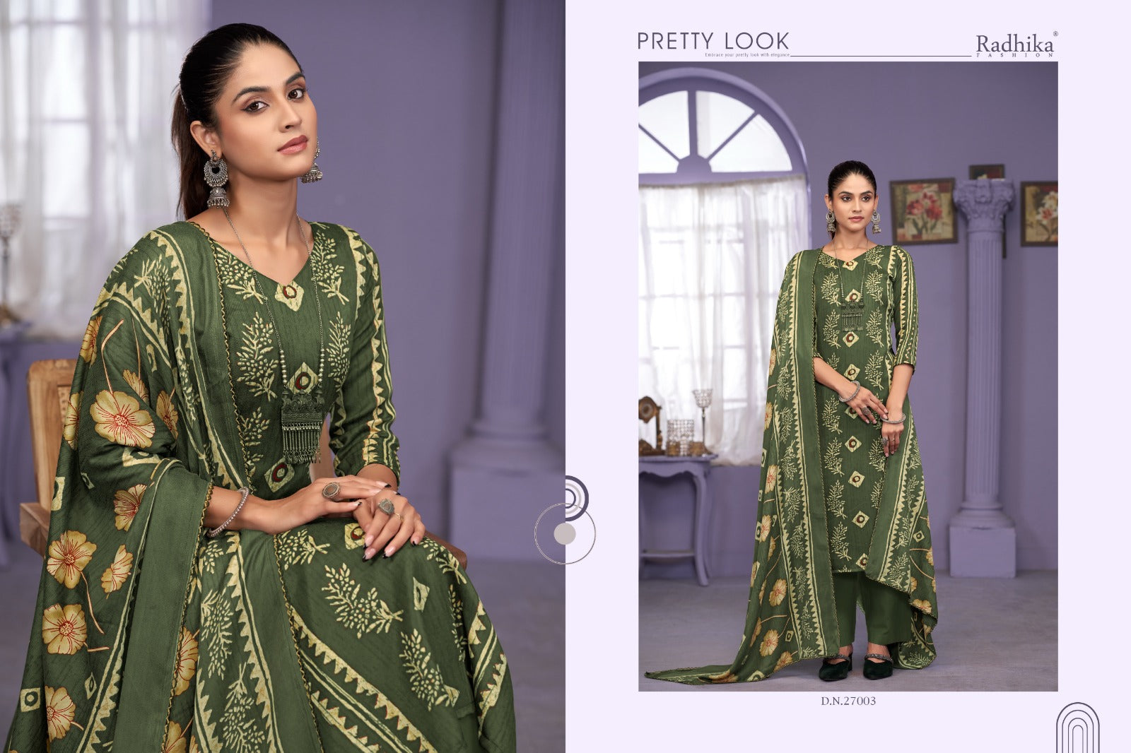 Rozina Radhika Fashion Sumyra Pashmina Suits Wholesaler Ahmedabad