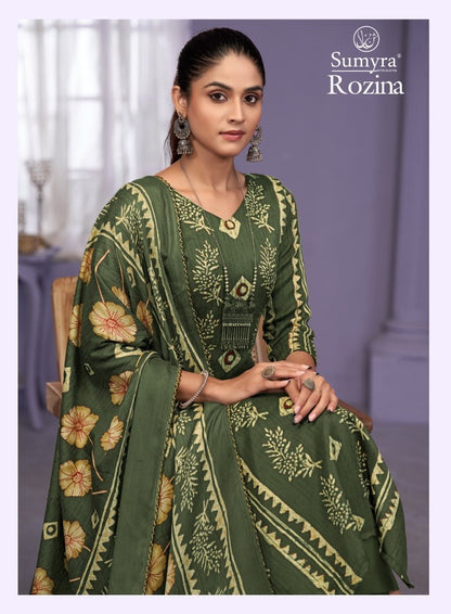 Rozina Radhika Fashion Sumyra Pashmina Suits Wholesaler Ahmedabad