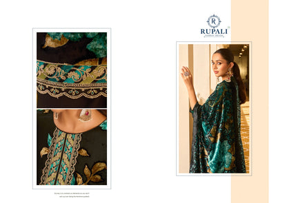 Rozina Rupali Viscose Velvet Suits Wholesale