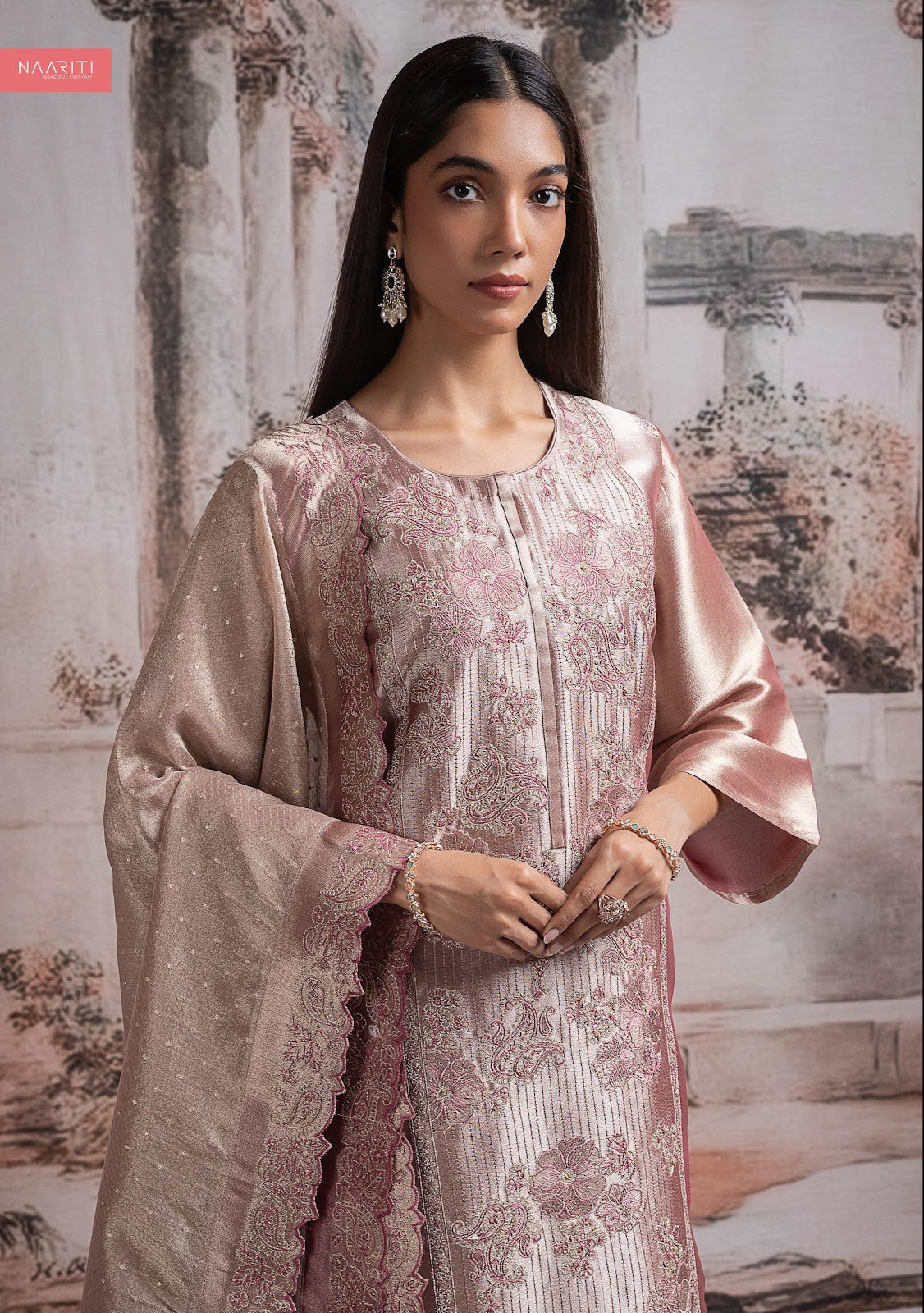 Rozy Naariti Silk Pant Style Suits Supplier India