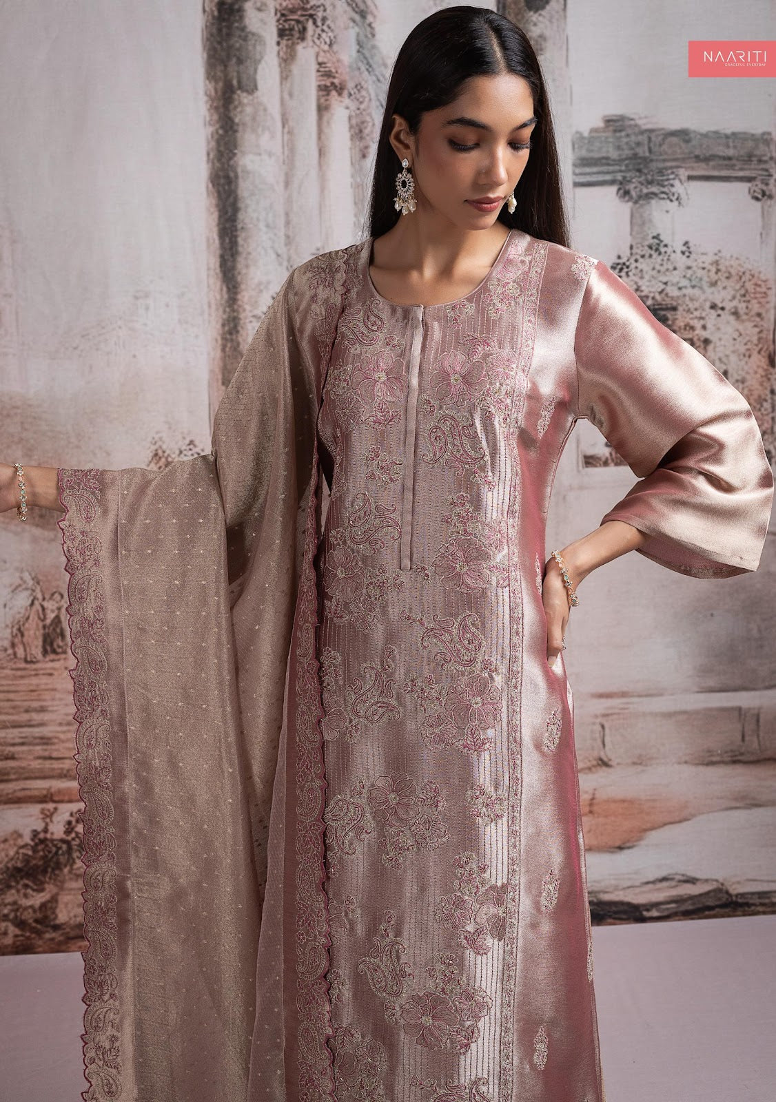 Rozy Naariti Silk Pant Style Suits Supplier India