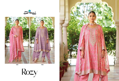 Rozy Your Choice Simmer Pakistani Readymade Suits Wholesale Price