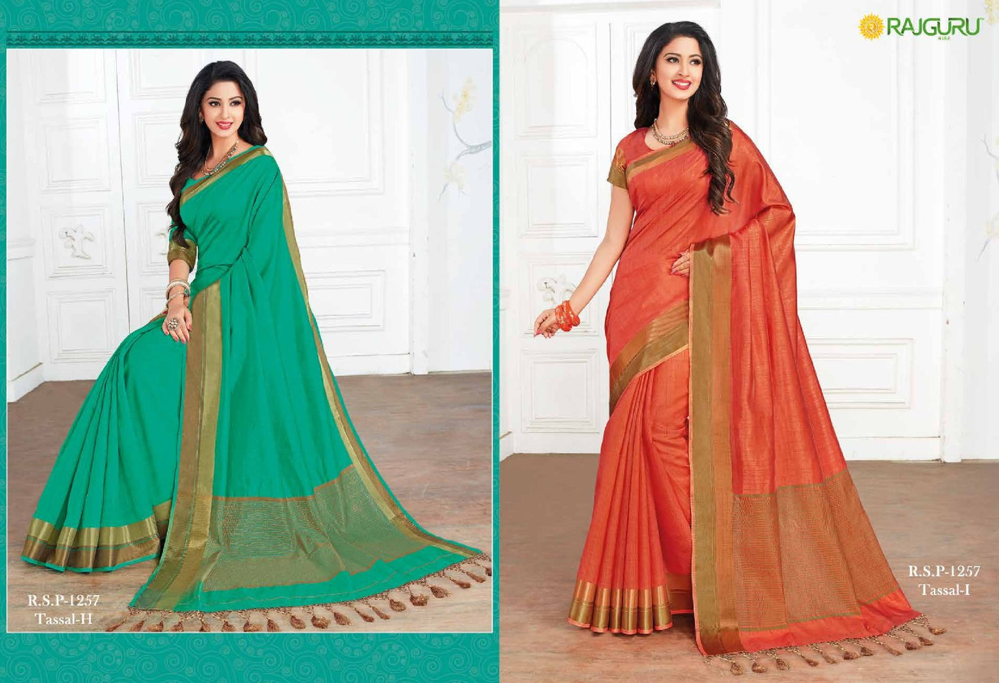 Rsp 1257 Tasaal Rajguru Silk Sarees Manufacturer Ahmedabad