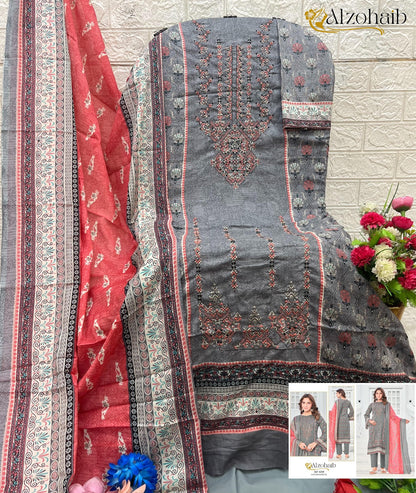 Ruaab Vol 1 Al Zohaib Cotton Karachi Salwar Suits Exporter Ahmedabad