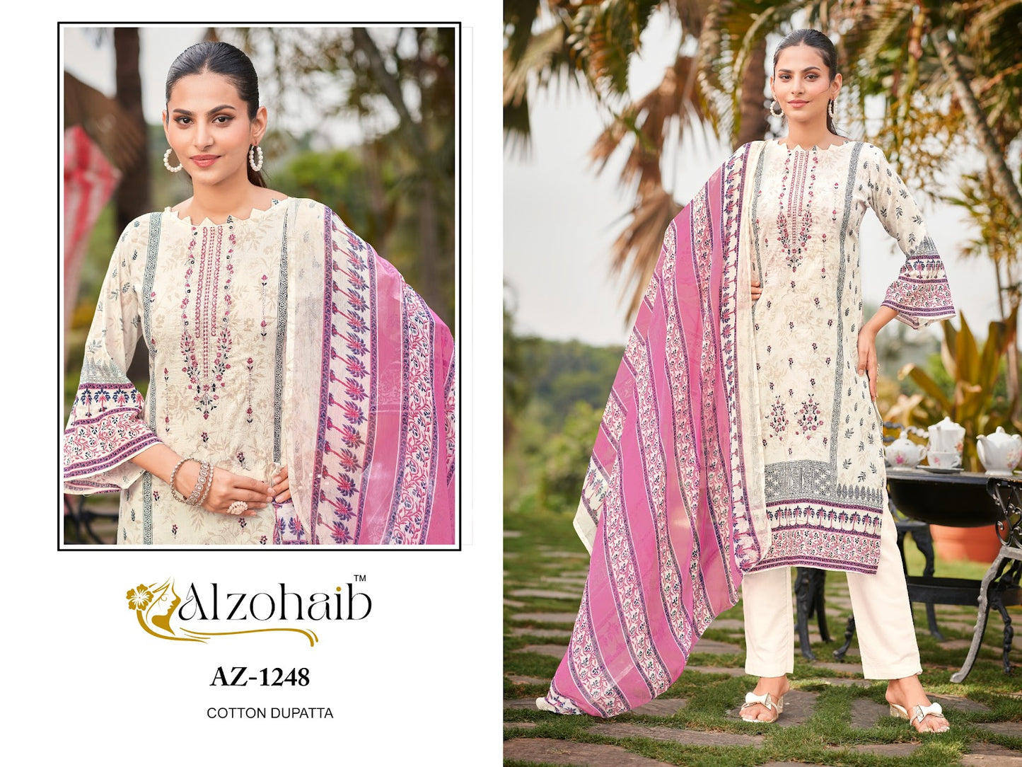 Ruaab Vol 1 Al Zohaib Cotton Karachi Salwar Suits Exporter Ahmedabad