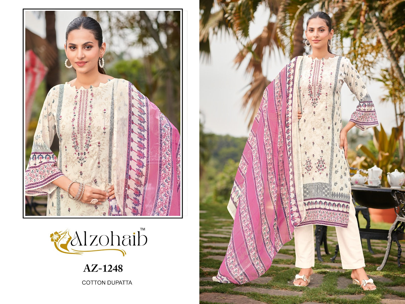 Ruaab Vol 1 Al Zohaib Cotton Karachi Salwar Suits Exporter Ahmedabad