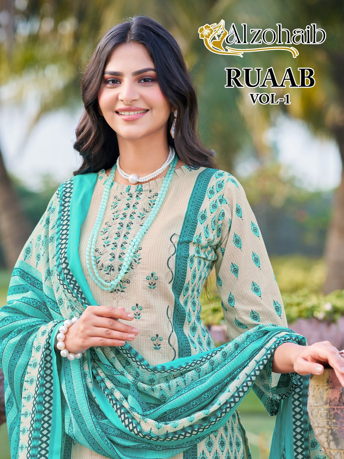 Ruaab Vol 1 Al Zohaib Cotton Karachi Salwar Suits Exporter Ahmedabad