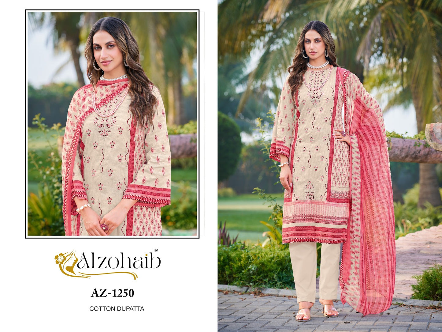 Ruaab Vol 1 Al Zohaib Cotton Karachi Salwar Suits Exporter Ahmedabad