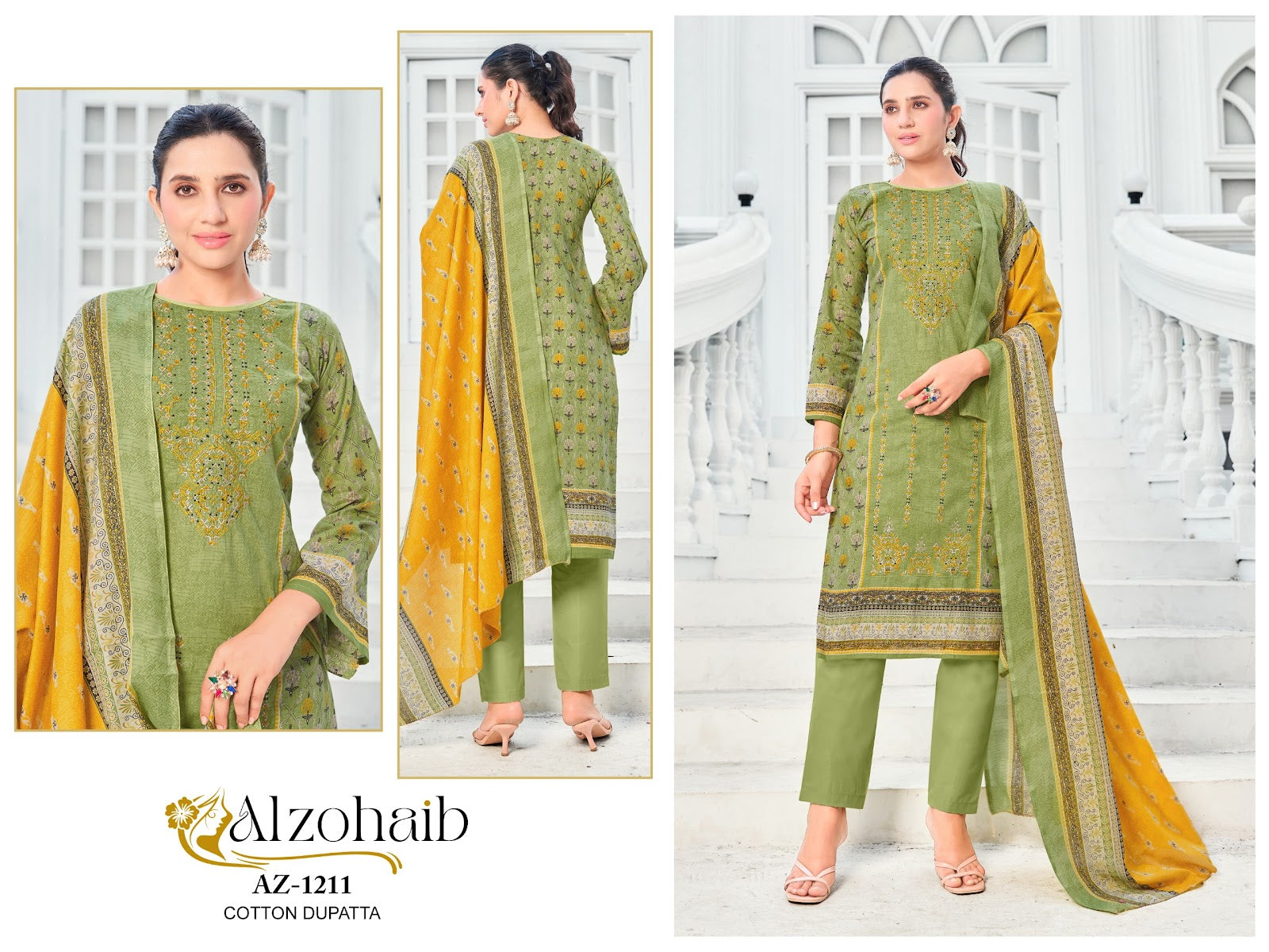 Ruaab Vol 1 Al Zohaib Cotton Karachi Salwar Suits Exporter Ahmedabad