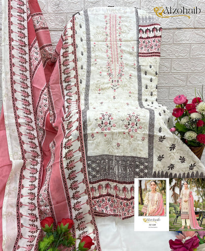 Ruaab Vol 1 Al Zohaib Cotton Karachi Salwar Suits Exporter Ahmedabad