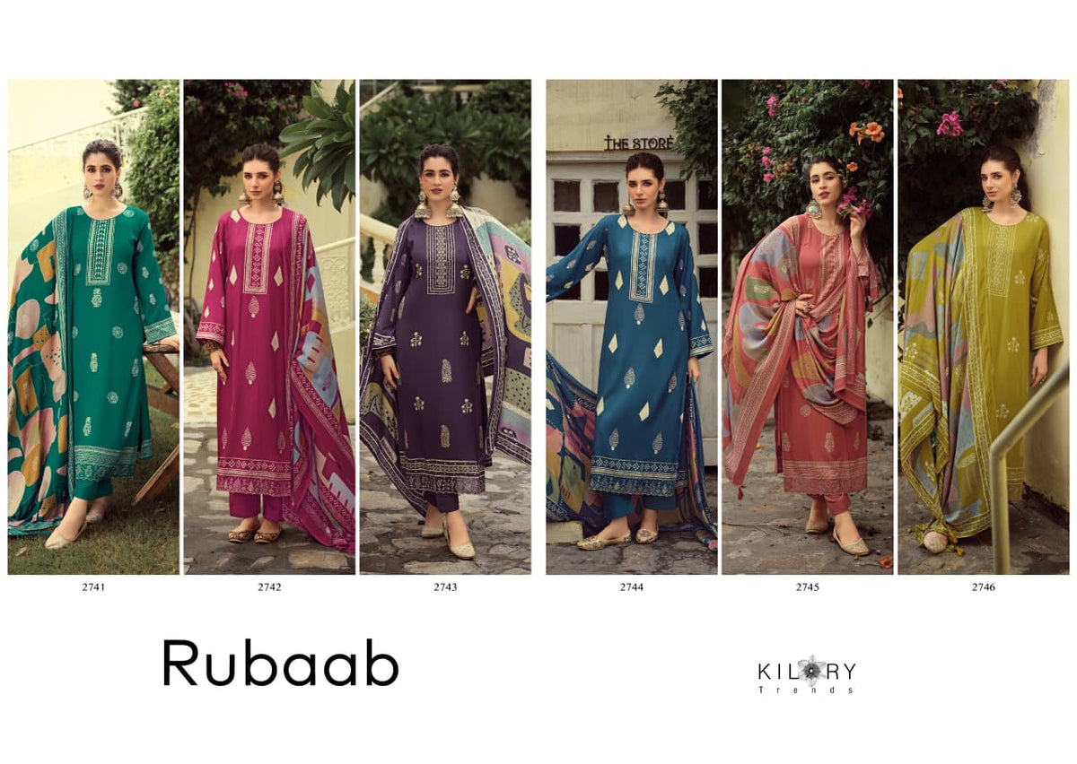 Rubaab Kilory Pashmina Suits Manufacturer Gujarat