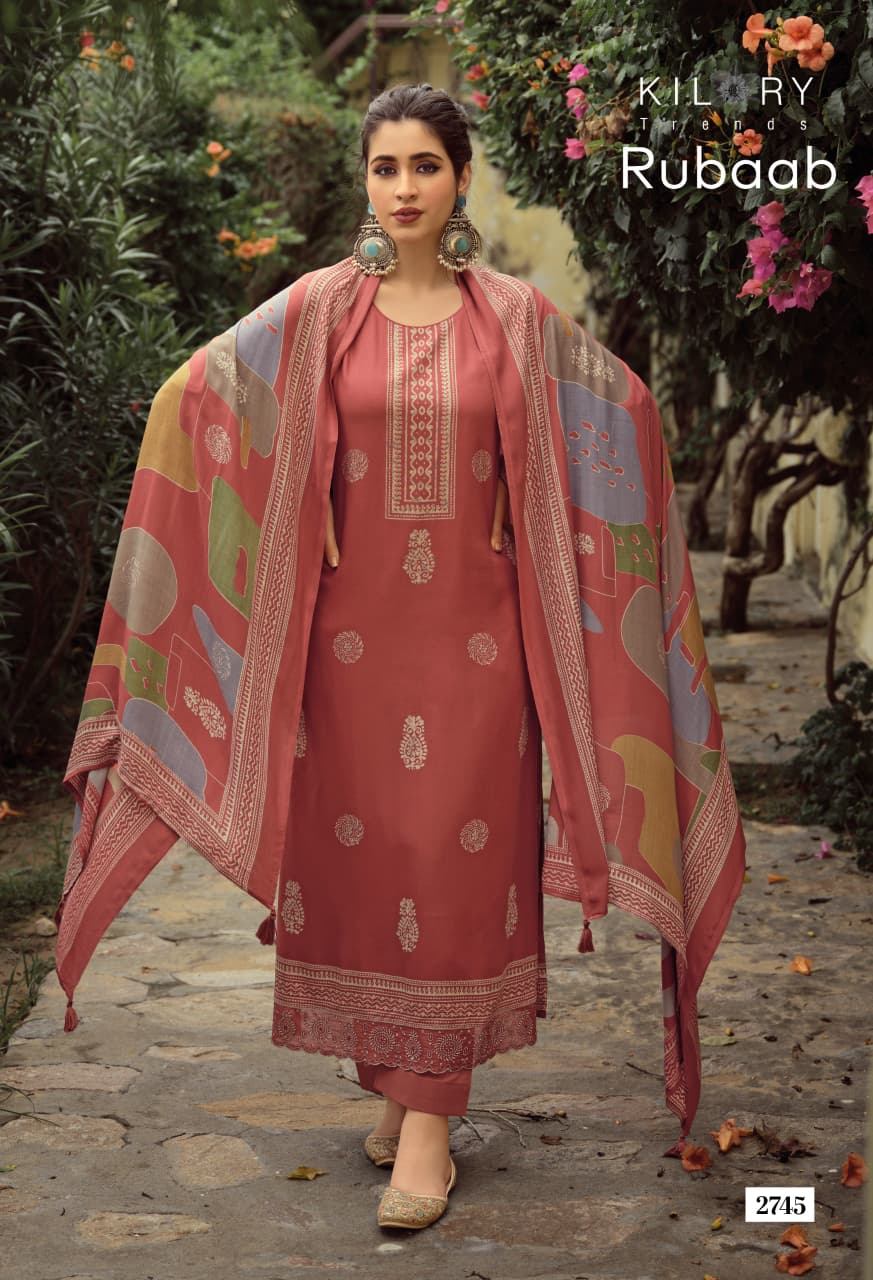 Rubaab Kilory Pashmina Suits Manufacturer Gujarat