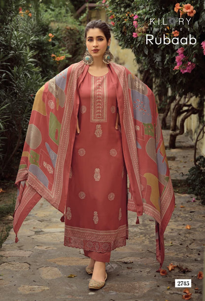 Rubaab Kilory Pashmina Suits Manufacturer Gujarat