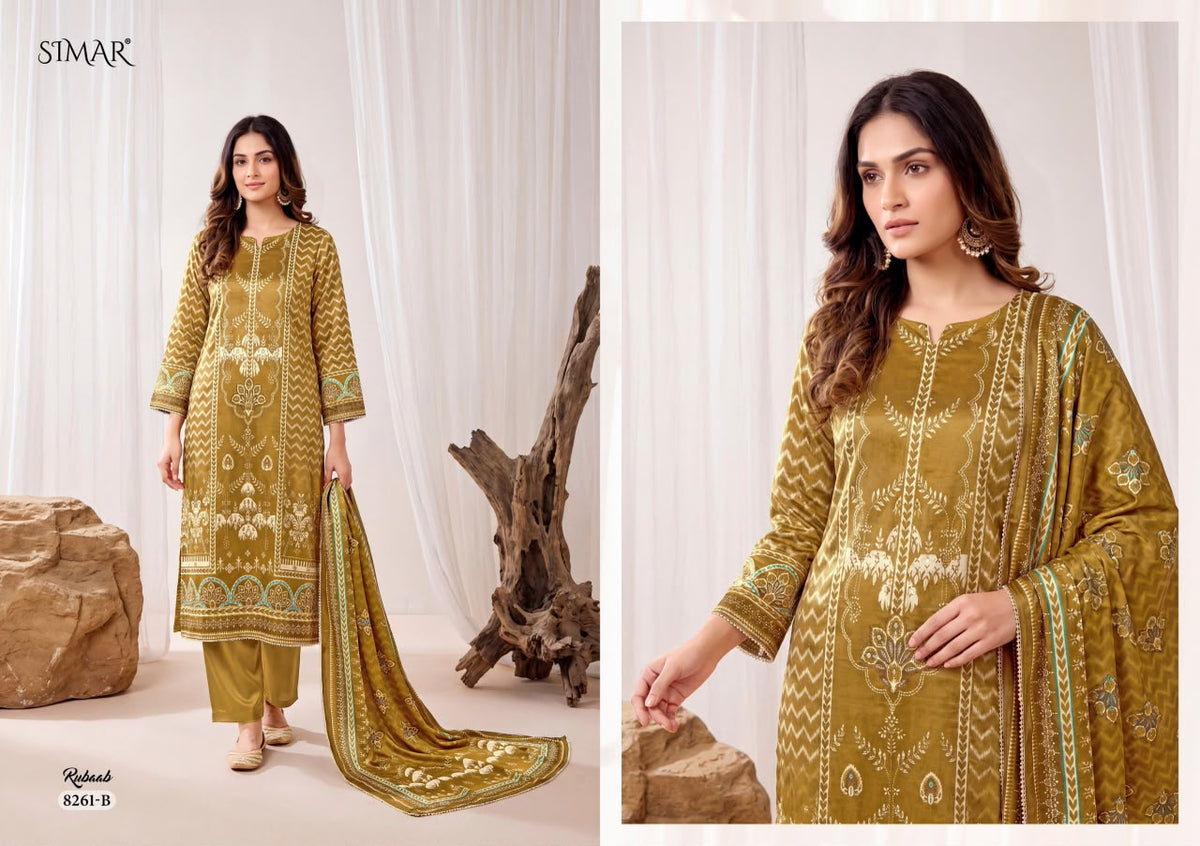 Rubaab Simar Gajji Silk Pant Style Suits Wholesale Price