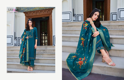 Rubab Vol 2 Lily Lali Viscose Silk Readymade Pant Style Suits Wholesaler India
