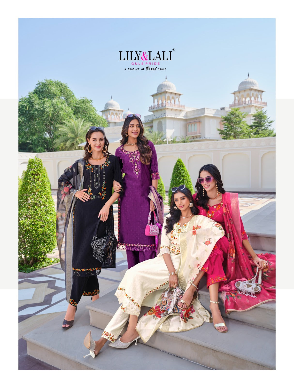 Rubab Vol 2 Lily Lali Viscose Silk Readymade Pant Style Suits Wholesaler India