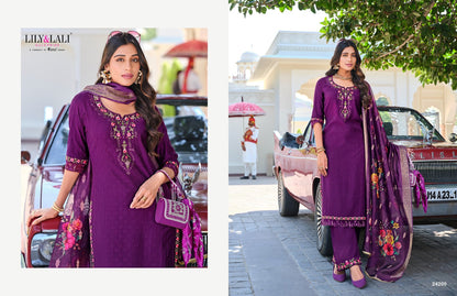 Rubab Vol 2 Lily Lali Viscose Silk Readymade Pant Style Suits Wholesaler India