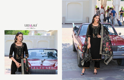 Rubab Vol 2 Lily Lali Viscose Silk Readymade Pant Style Suits Wholesaler India