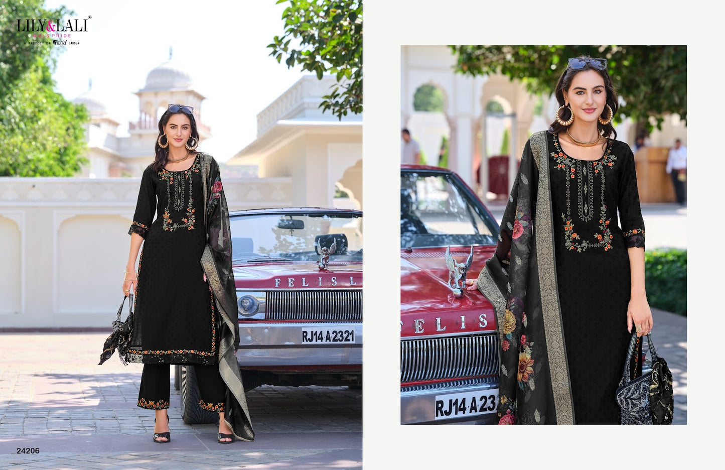 Rubab Vol 2 Lily Lali Viscose Silk Readymade Pant Style Suits Wholesaler India