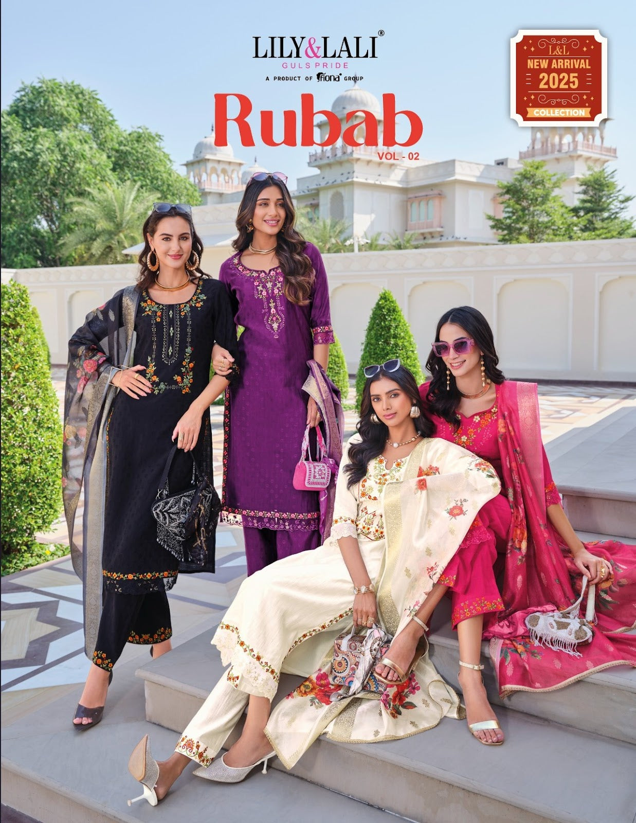 Rubab Vol 2 Lily Lali Viscose Silk Readymade Pant Style Suits Wholesaler India