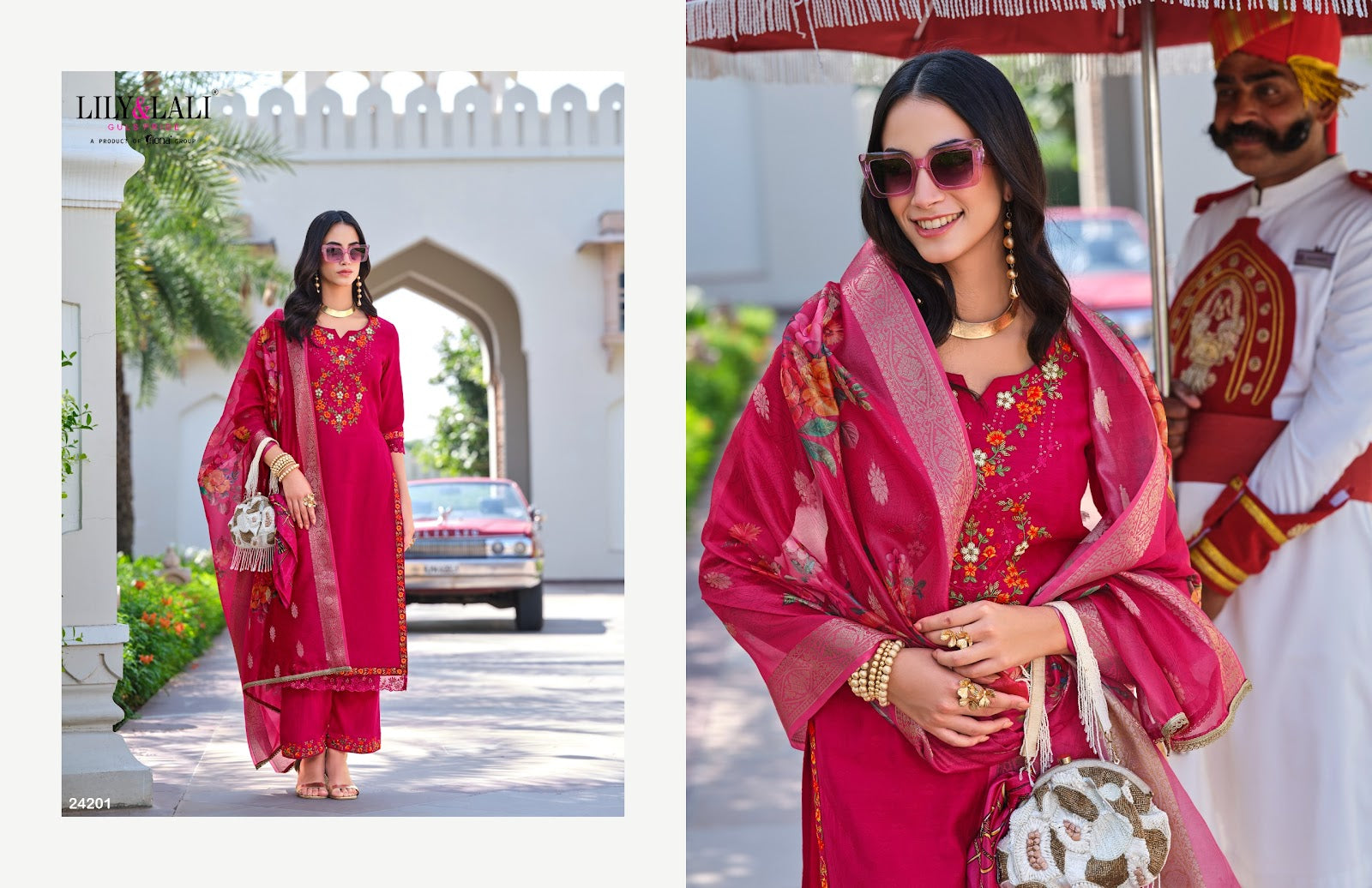 Rubab Vol 2 Lily Lali Viscose Silk Readymade Pant Style Suits Wholesaler India