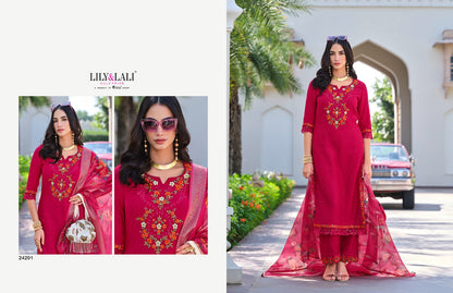 Rubab Vol 2 Lily Lali Viscose Silk Readymade Pant Style Suits Wholesaler India