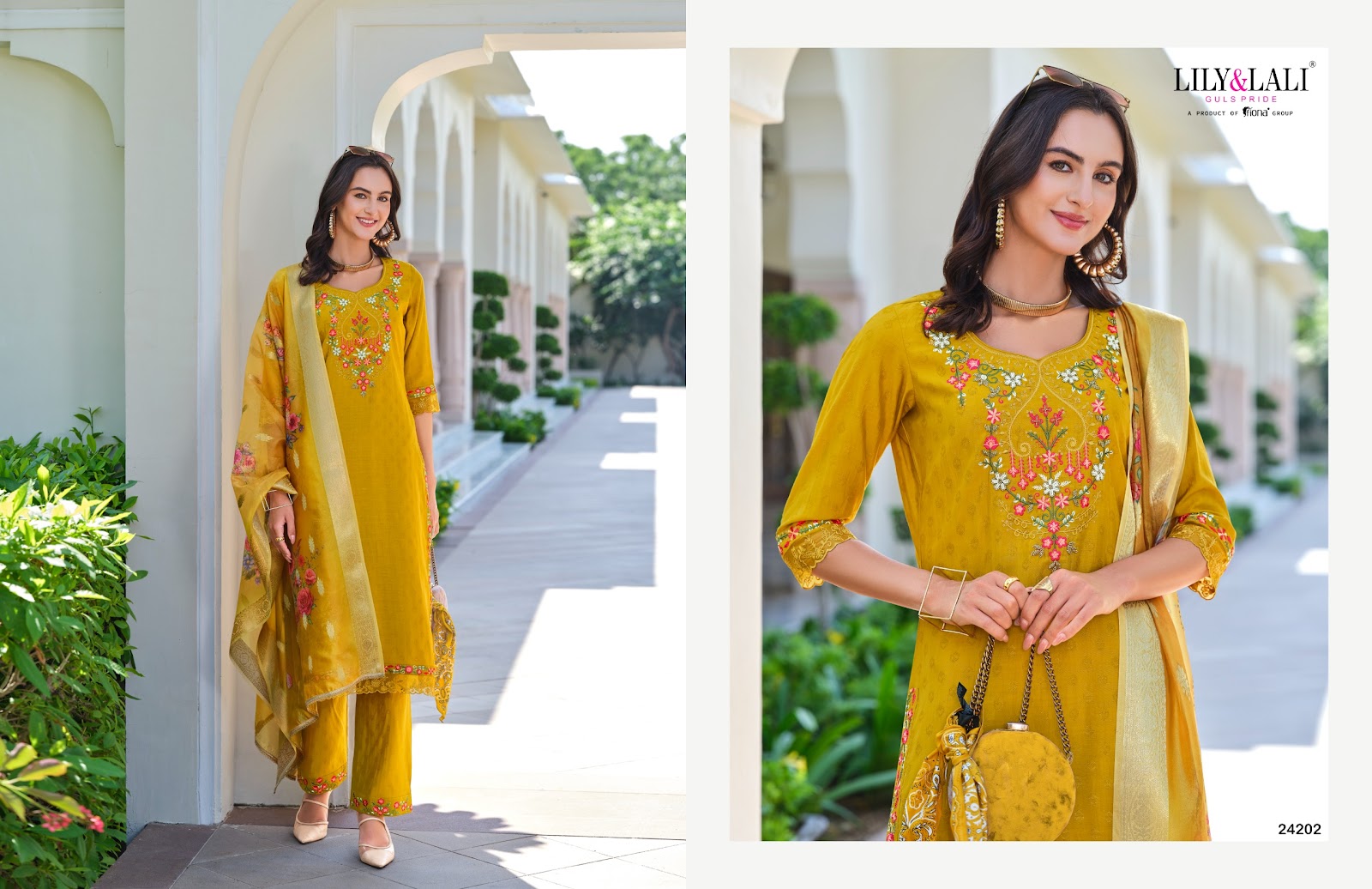 Rubab Vol 2 Lily Lali Viscose Silk Readymade Pant Style Suits Wholesaler India