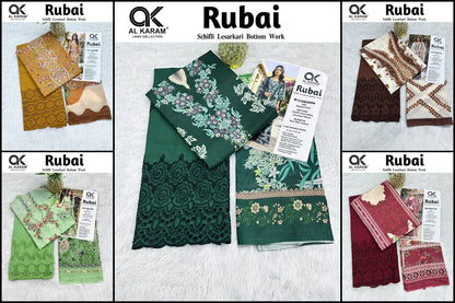 Rubai Al Karam Cotton Karachi Salwar Suits Wholesaler