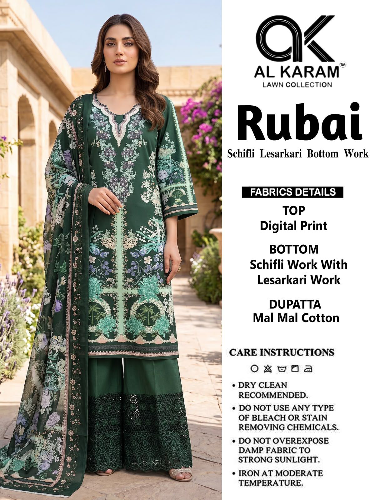 Rubai Al Karam Cotton Karachi Salwar Suits Wholesaler