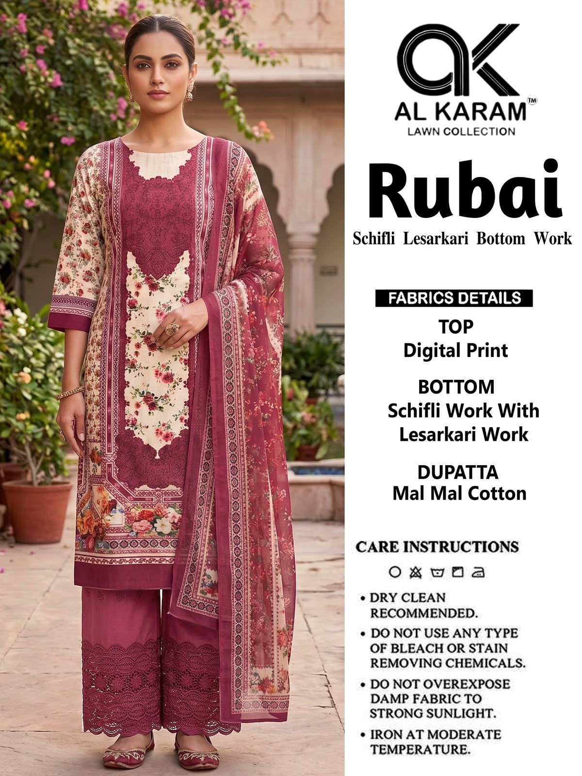 Rubai Al Karam Cotton Karachi Salwar Suits Wholesaler