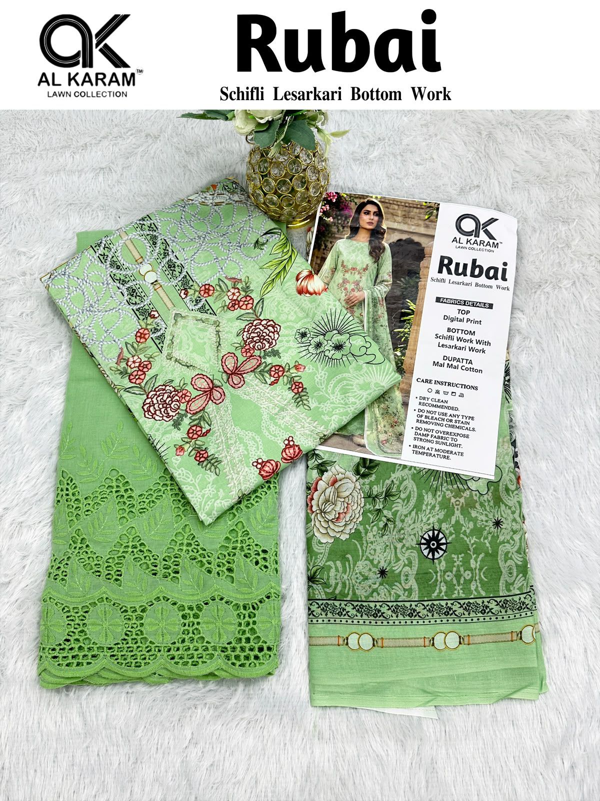 Rubai Al Karam Cotton Karachi Salwar Suits Wholesaler